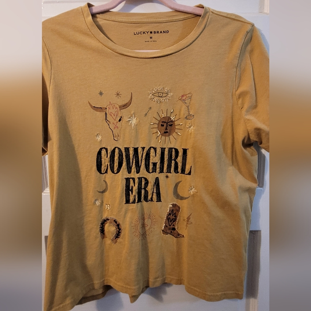 Lucky Brand Kids Cowgirl Era Tan T-Shirt